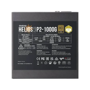 Gamdias HELIOS P2-1000G 1000W ATX 3.1 & PCIE 5.1 80+ Gold Full Modular Power Supply
